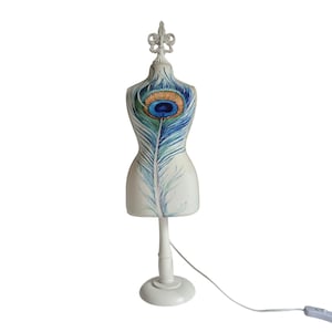 Vintage POP ART mannequin lampLovely accent big table/floor lamp