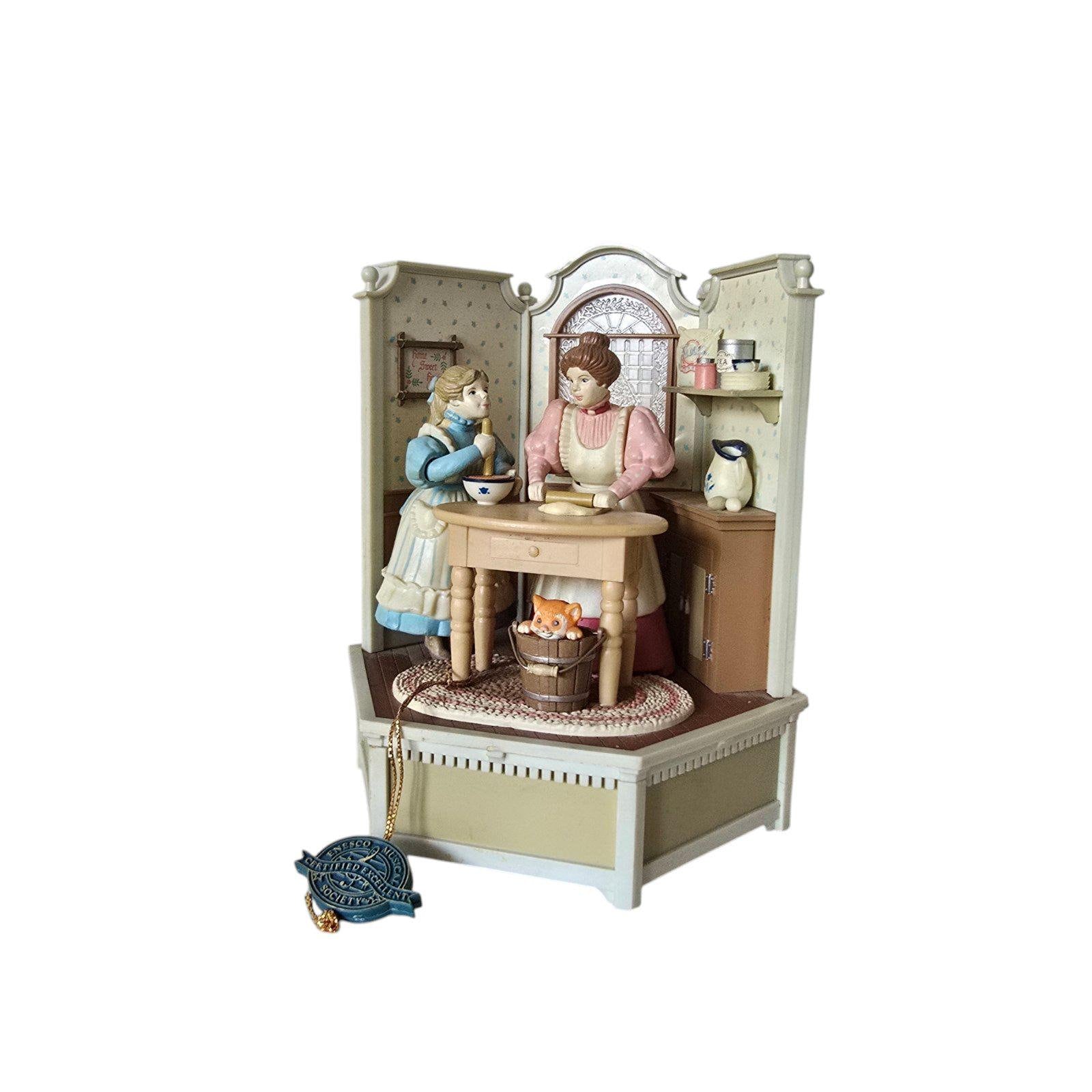 Enesco Music Box: Cooking Lessons, Plays Clair De Lune (1985) - Etsy