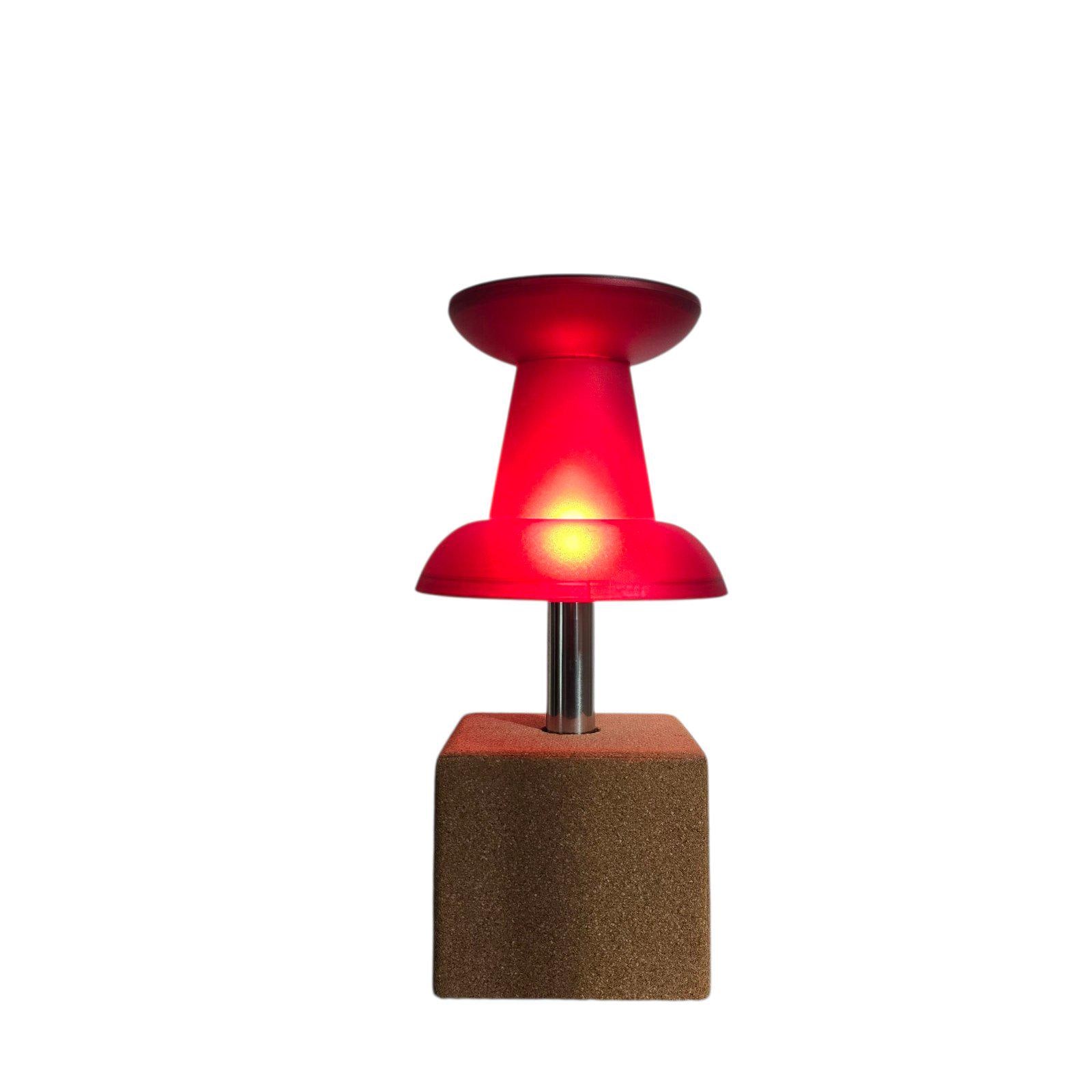 1980's　ポストモダン　ヴィンテージ　アテンションマーク　ポップ　アート　鏡 Delightful Vintage Pop Art Lamp Pushpin. Plastic/cork. Justin