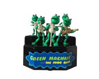 Vintage 1989 Green Machine Frog Band – Animated Musical Toy With