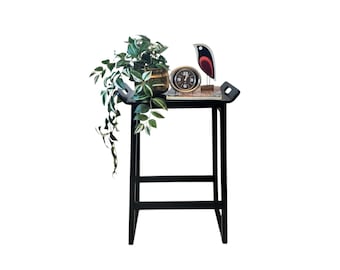 Vintage wooden bar stool / table Malte  Ikea 90s