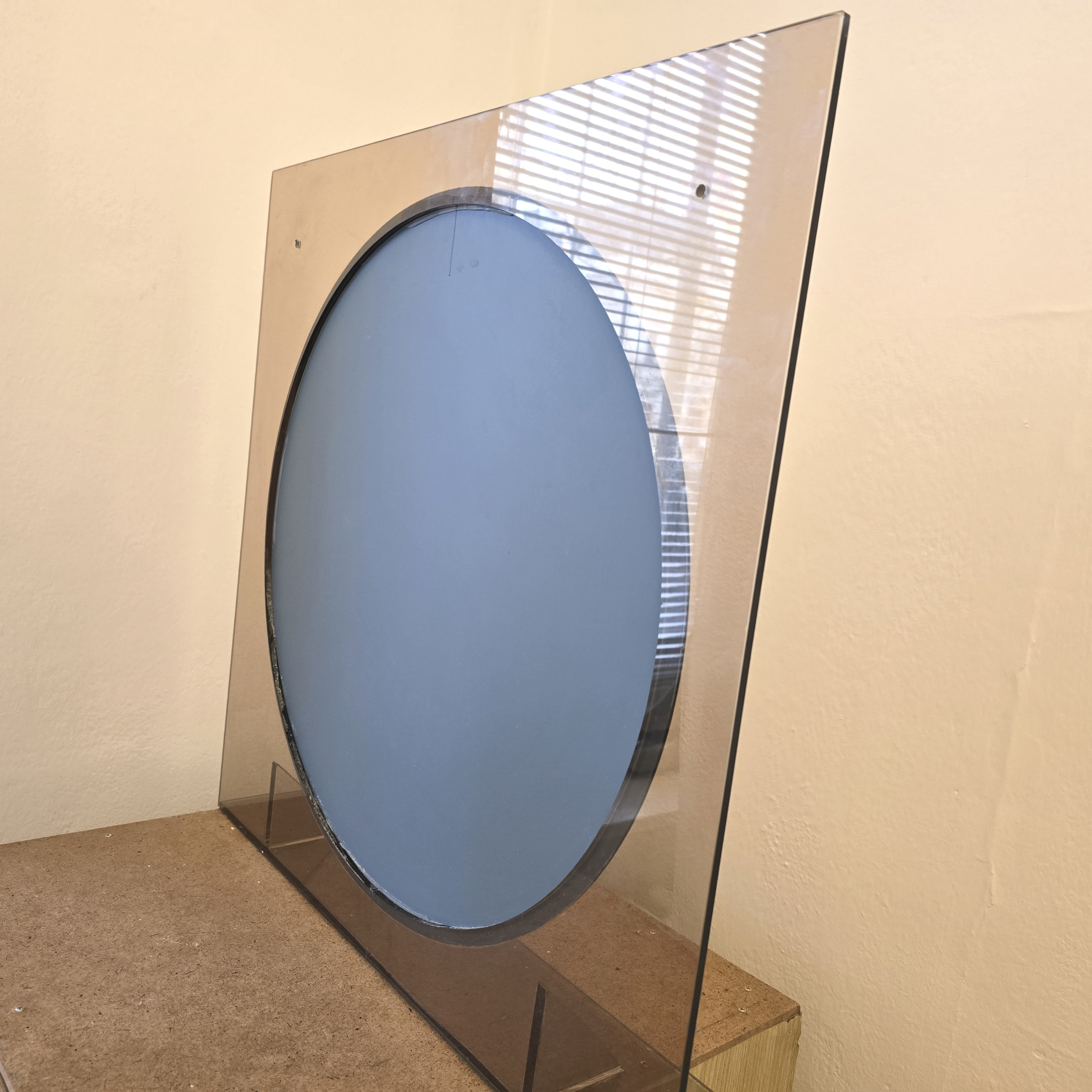 70's ガラスシェルフミッドセンチュリーモダン