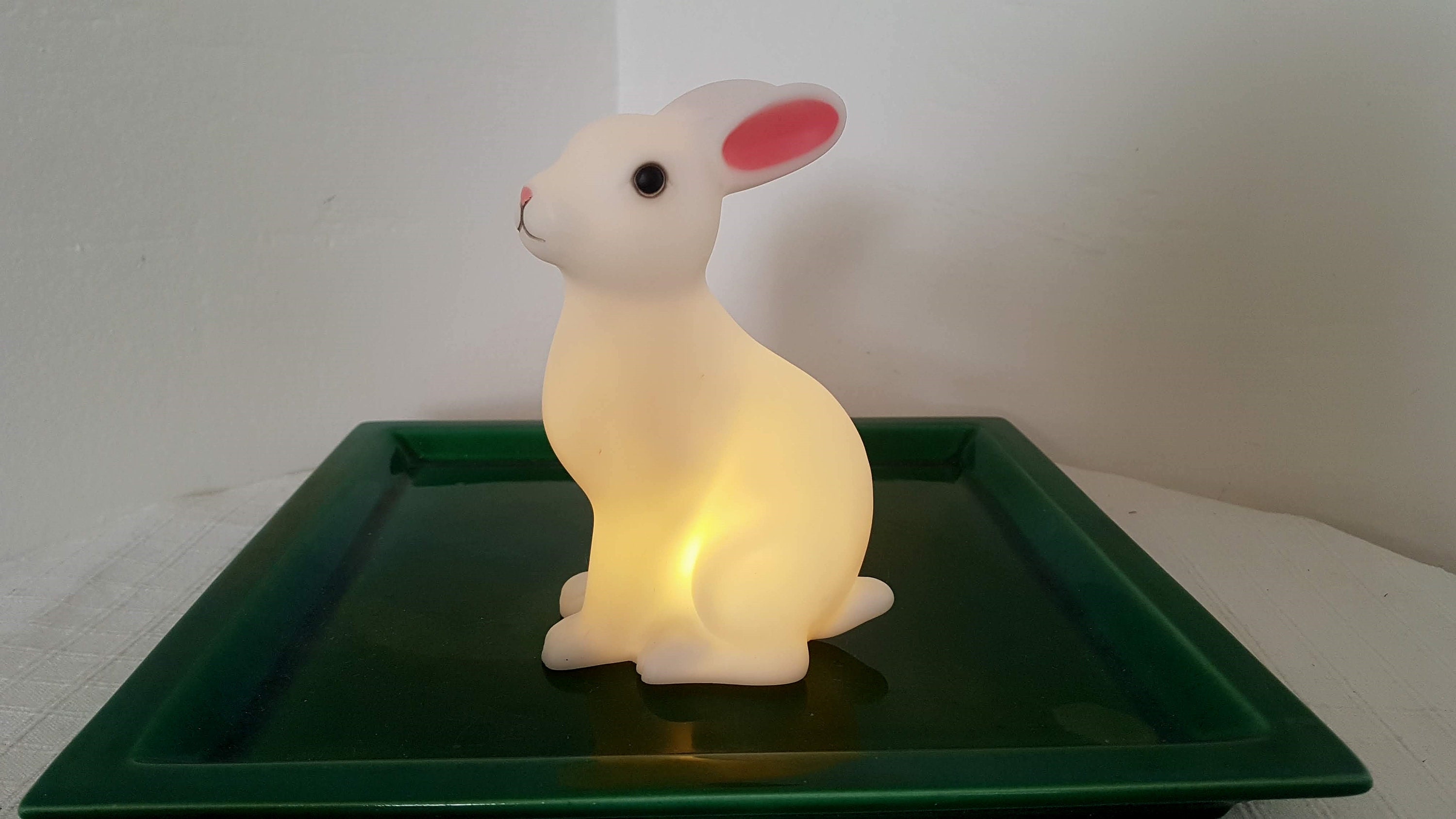 Vintage glowing Easter bunny LED night light Etsy Vintage glowing Easter bunny LED night light Etsy