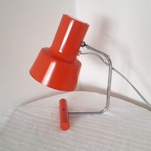 Vintage  orange Table Lamp by Josef Hurka for Napako, 1960s