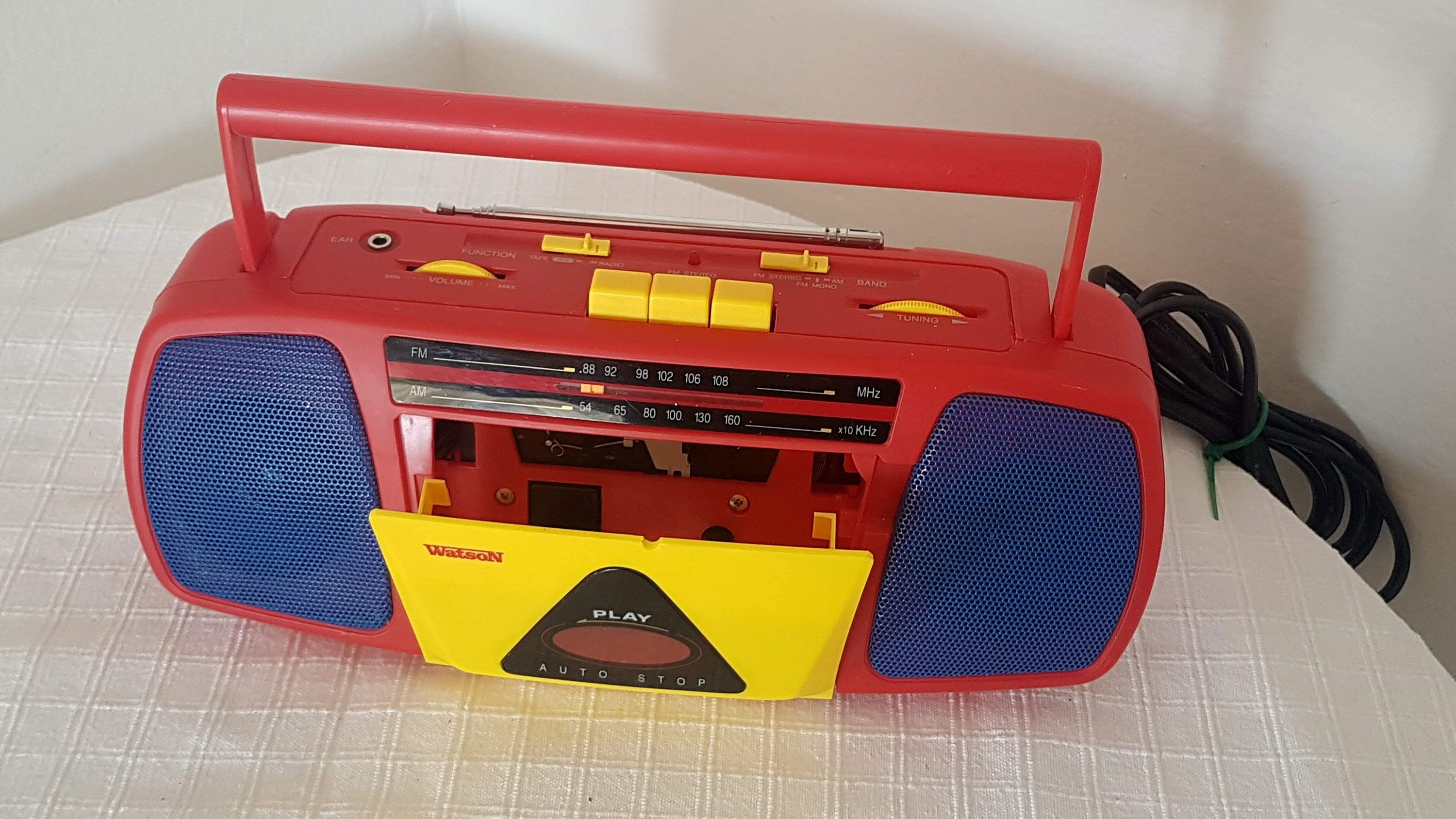 Vintage Memphis Milano Style Portable Cassette Player Watson | Etsy