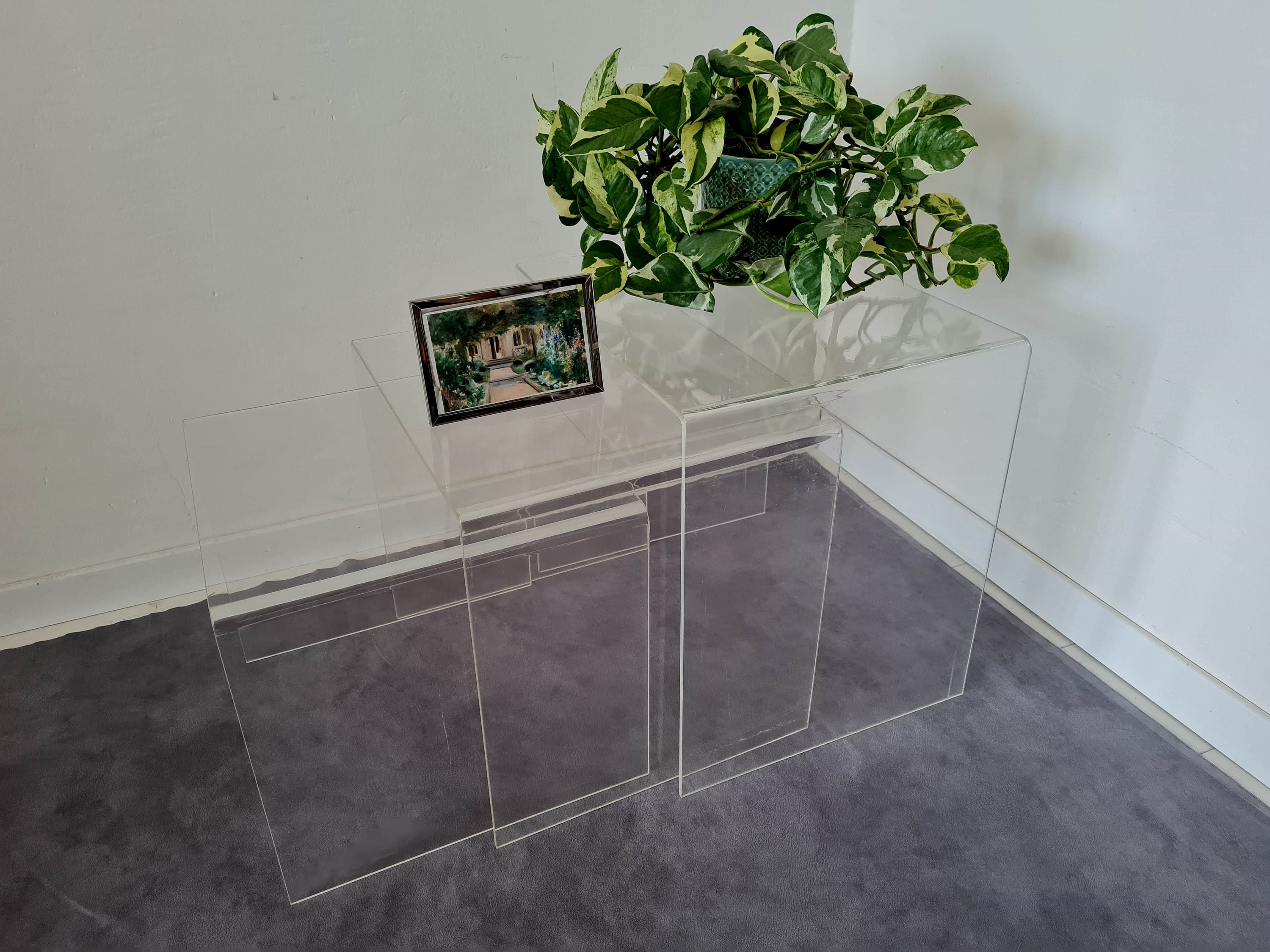 Lucite 2024 nesting tables