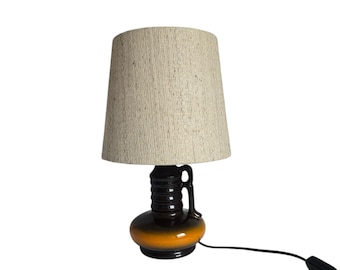 Vintage Keramik Tischlampe 70er Jahre West Germany Mid Century Modern