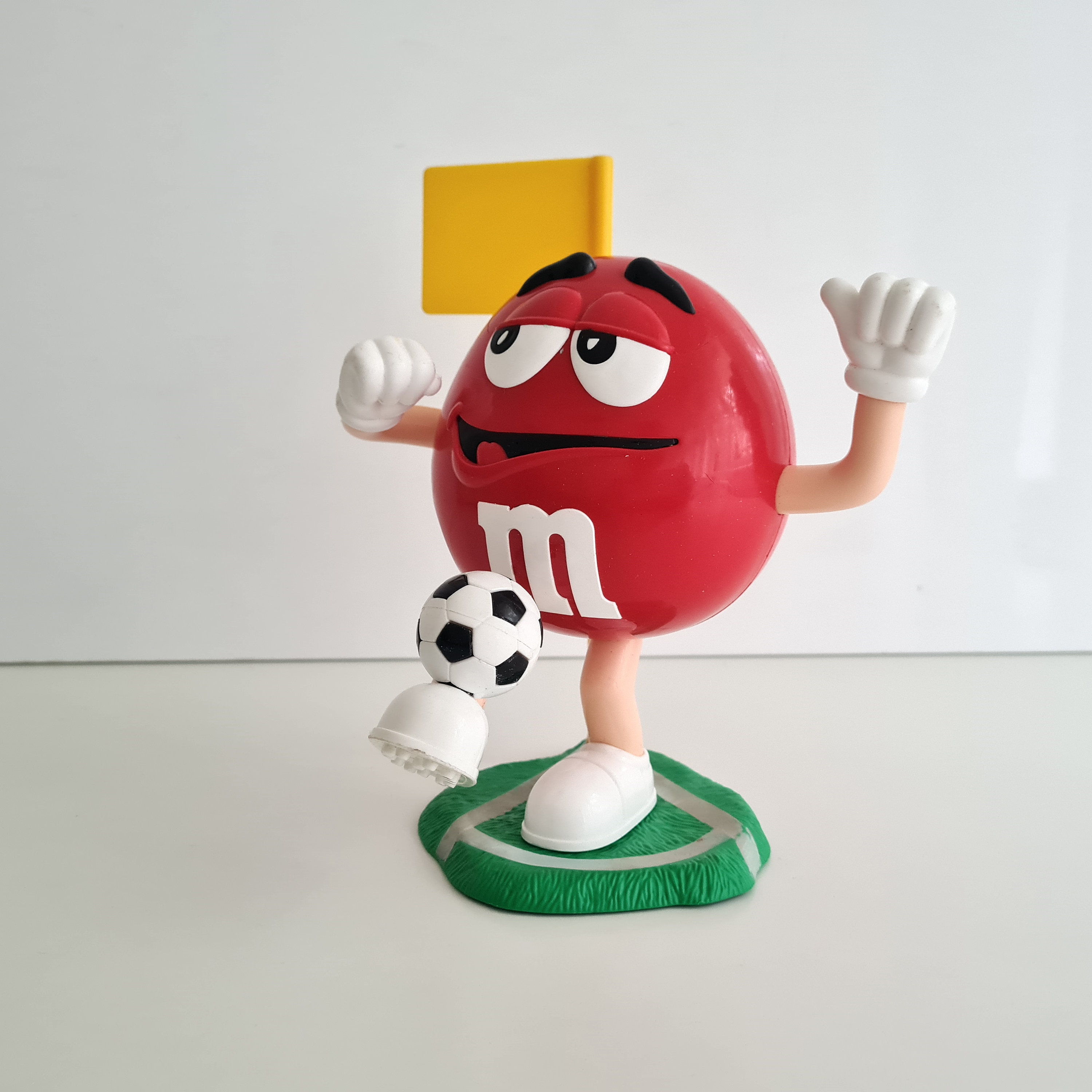 ビンテージ m&m's キャンディディスペンサー バスケ ヴィンテージ ビッグ ブルー M&Ms キャンディ ディスペンサー