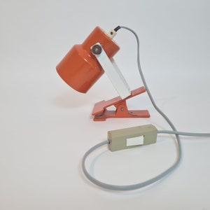 Vintage Mid century clamp spot Lamp by Josef Hurka for Napako, 1970s