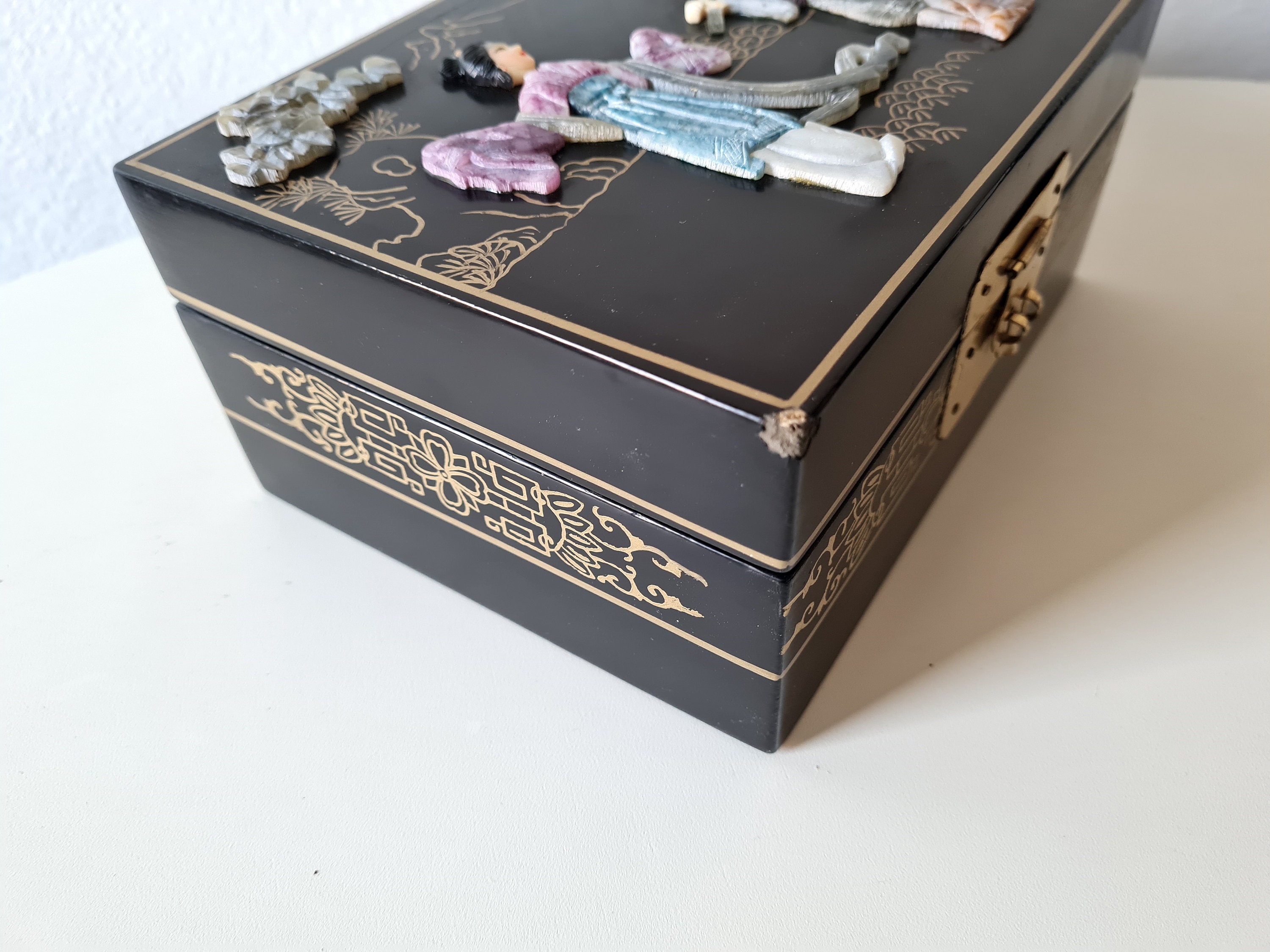 ヴィンテージ中国装飾彫刻翡翠未使用オリジナルパッケージ - Etsy 日本