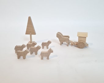 ヴィンテージ レトロ ミニチュア セット 東ドイツ製木製装飾 - Etsy 日本