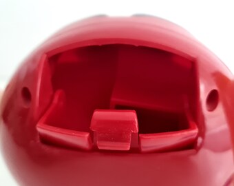 Distributeur Vintage M&M's Rouge - Lanceur De Javelot - Plastique - Occasion - Collection