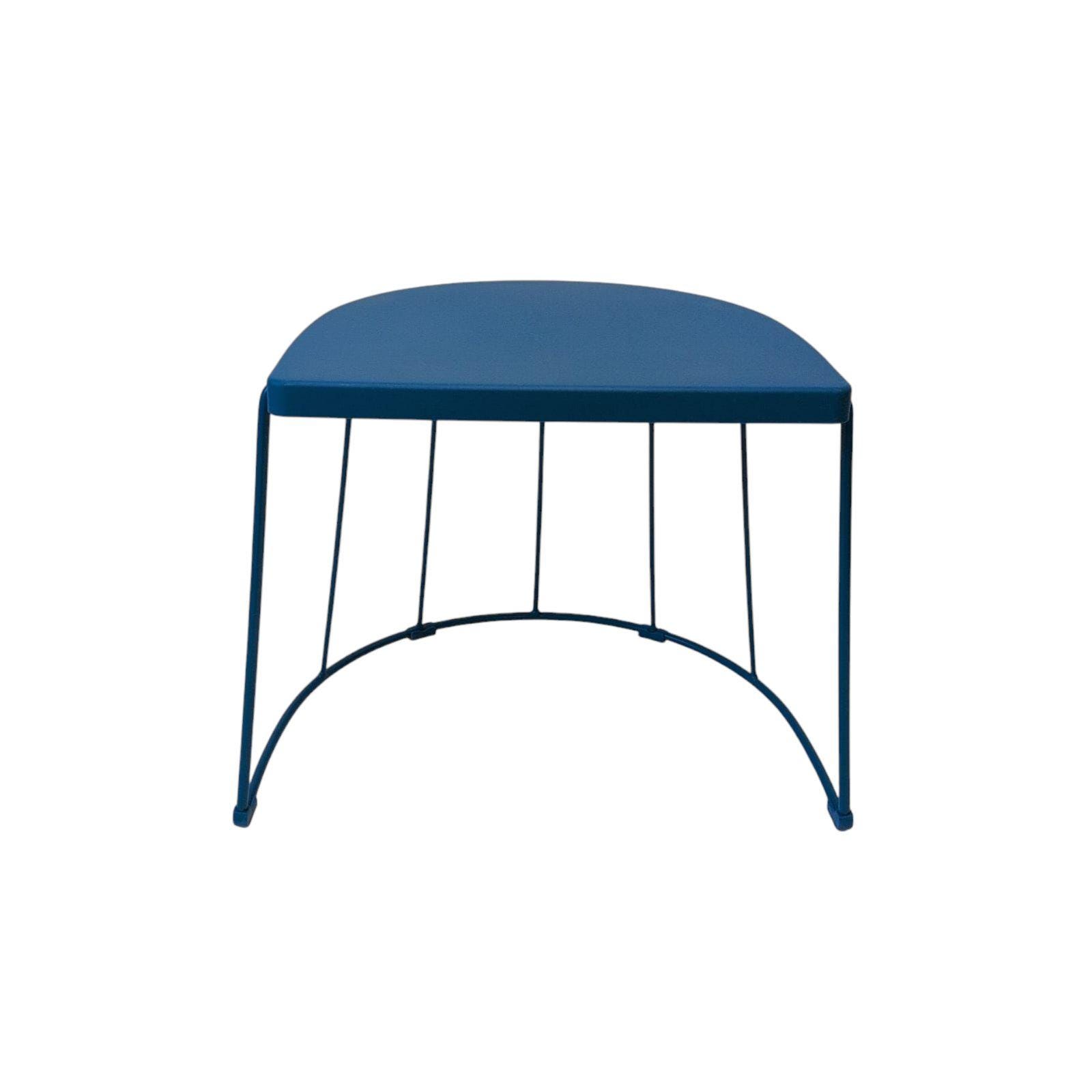 Vintage IKEA TRANARÖ Blue Stool / Side Table – Postmodern Design