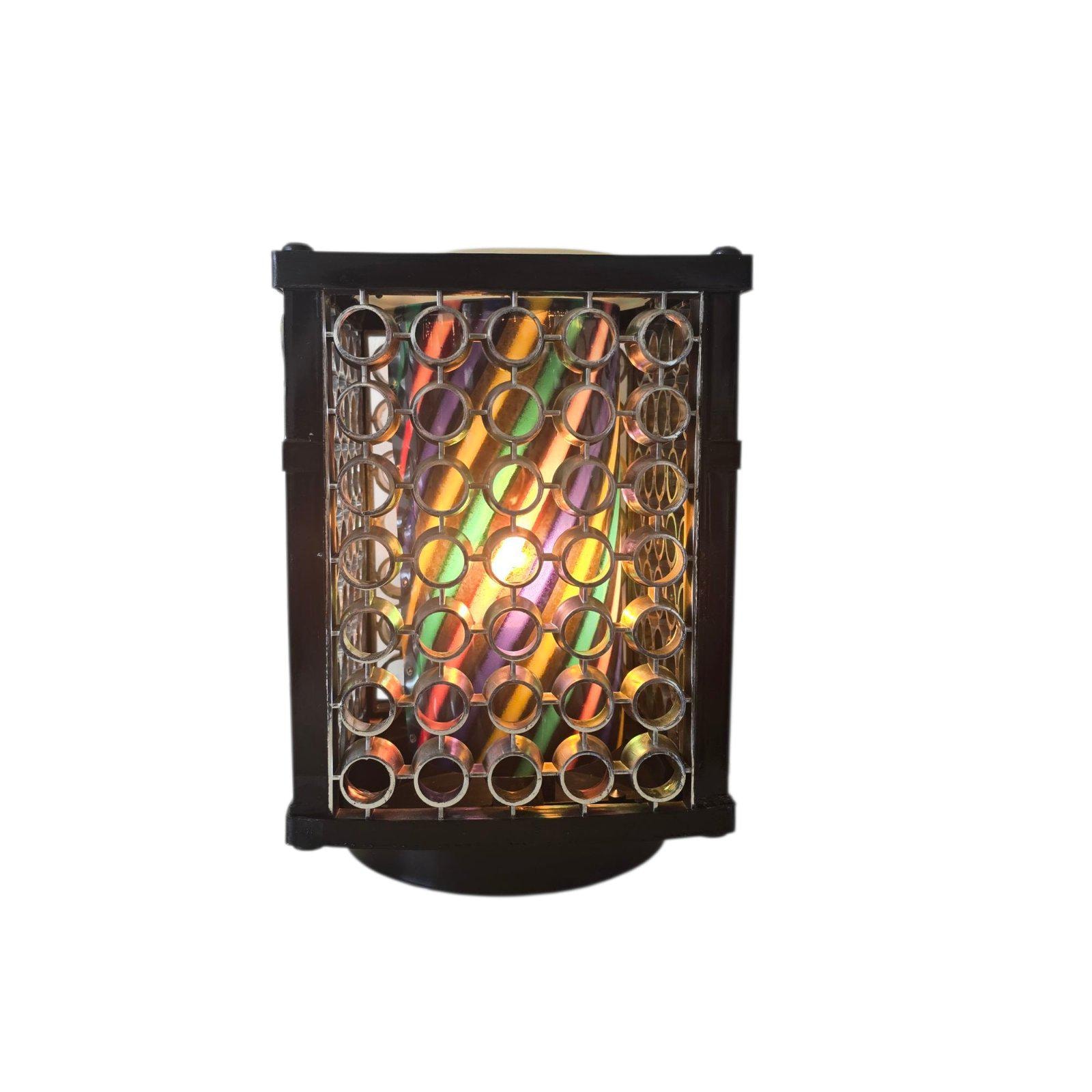 Vintage Pop Art Retro Multicoloured Disco Lamp 70s
