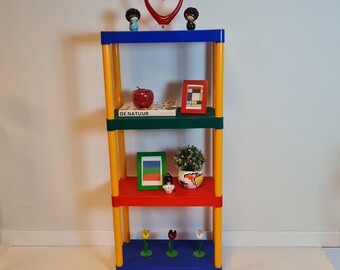 メンフィス　Memphis シェルフ　ビンテージ Vintage Memphis Milano Color Shelving Rack in Multicolored