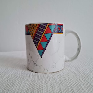 Vintage Memphis Milano Style mug 80s