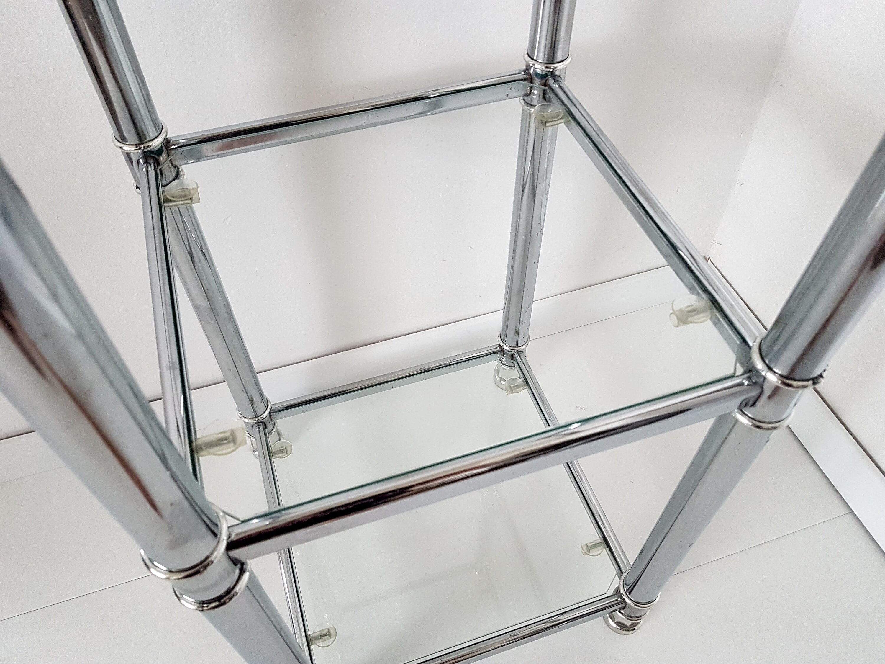 Vintage Hollywood Regency Stil Regal moderne Chrom und Glas | Etsy