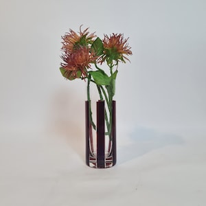 Vintage Bohemian Glass vase Beautiful Art Glass