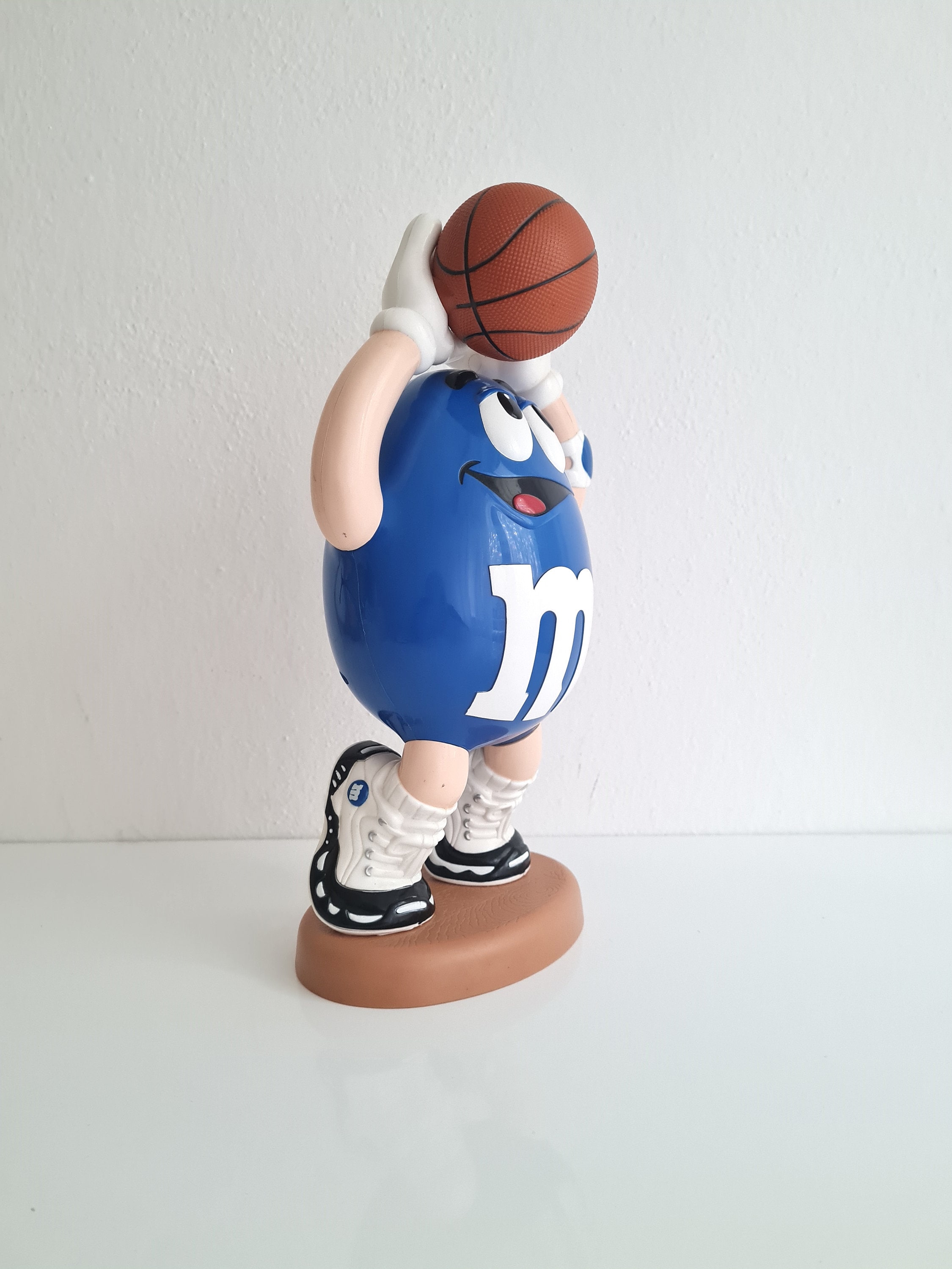 Vintage Big Blue M&ms Candy Dispenser Basketball Rare Plastic