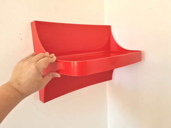 Vintage Mid Century Wall Shelf in a Plastic 80s Etsy UK