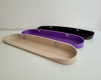 Vintage Mid Century wall shelf  in a plastic 80s