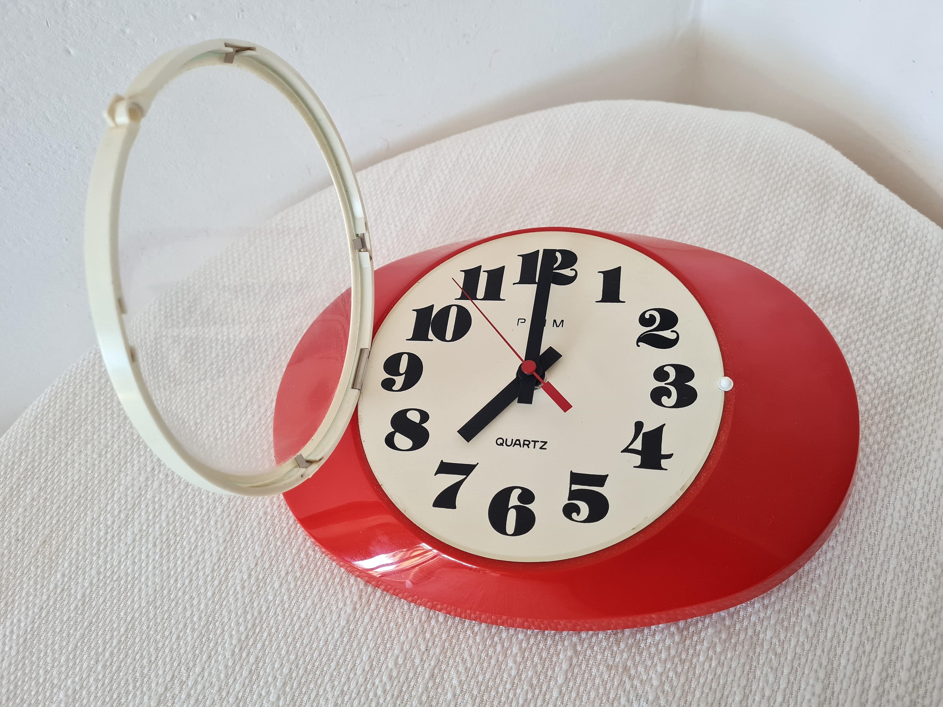Vintage Space Age Atomic Wall Clock Prim Czechoslovakia Etsy