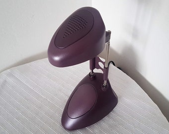 Diseño de lámpara de mesa halógena telescópica vintage diseño de la década de 1990