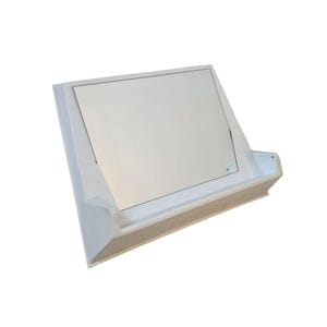 Vintage Bathroom Mirror with Shelf, Plastic Frame, Czechoslovakia 1970s