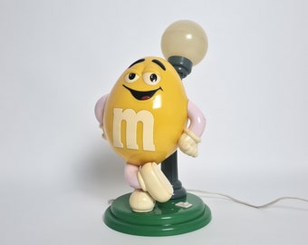 Vintage Collectible Big Yellow M&ms Lamp Plastic Figure - Etsy