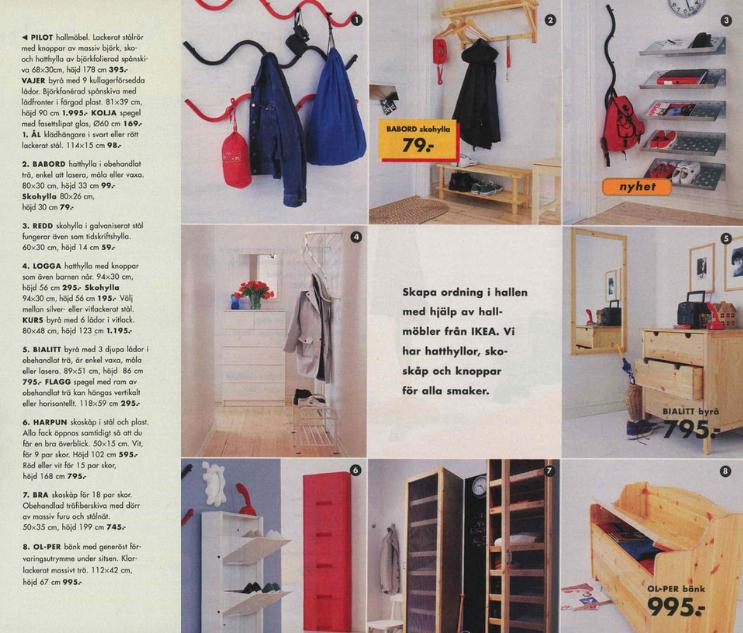 Vintage Post Modern IKEA Al Squiggle Coat Rack Anne Jonasson 1994