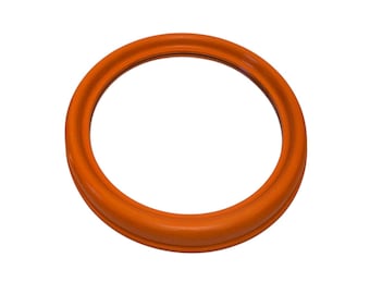 Vintage Space age Italian Wall Mirror by SILGA, 1970s – Orange plastic frame