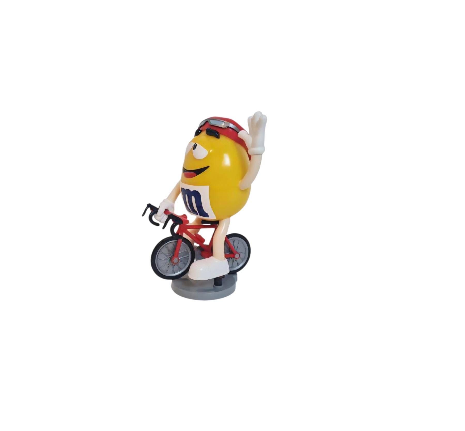 Vintage M&m's Candy Dispenser, Yellow Character on Bicycle - Etsy