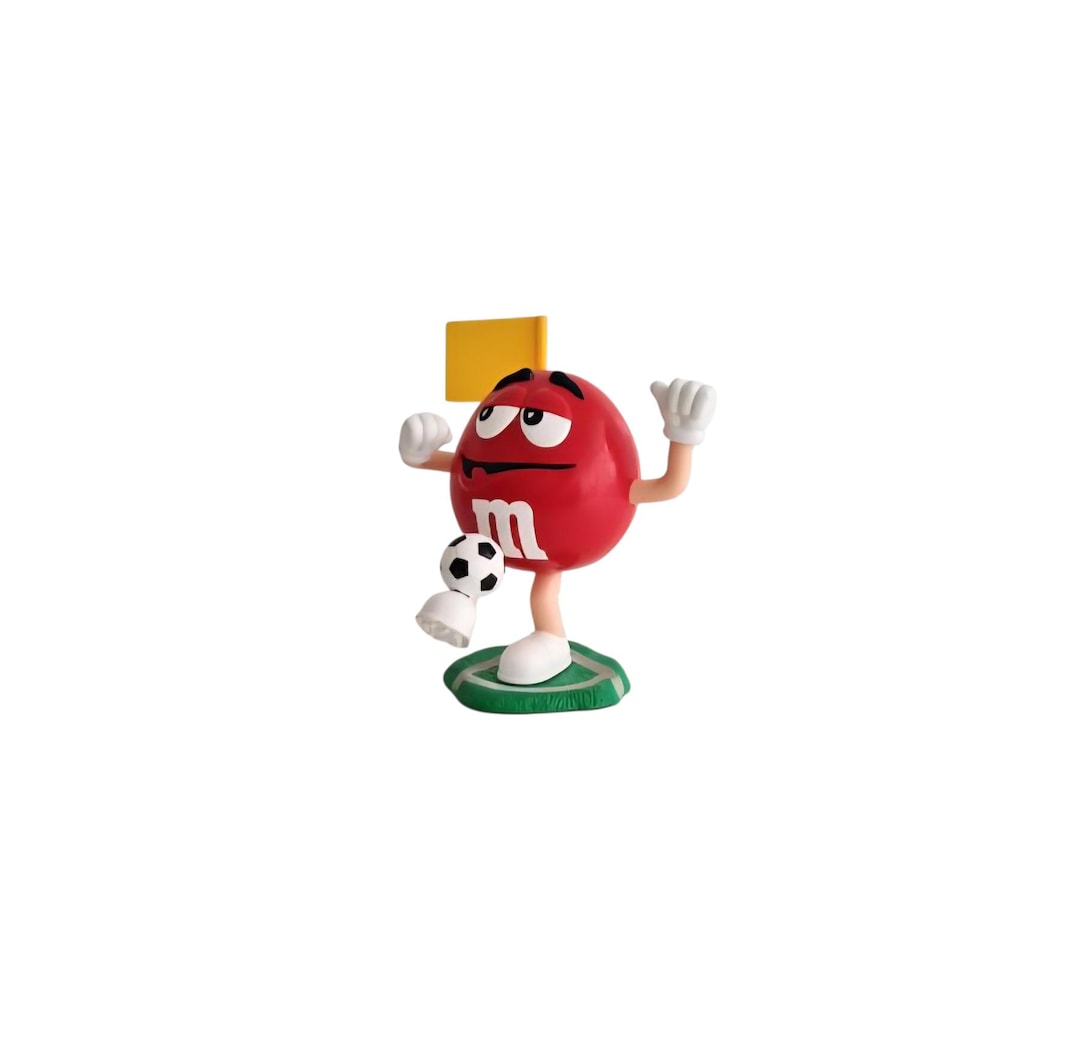 Vintage Red M&ms Candy Dispenser Football Plastic Figure - Etsy