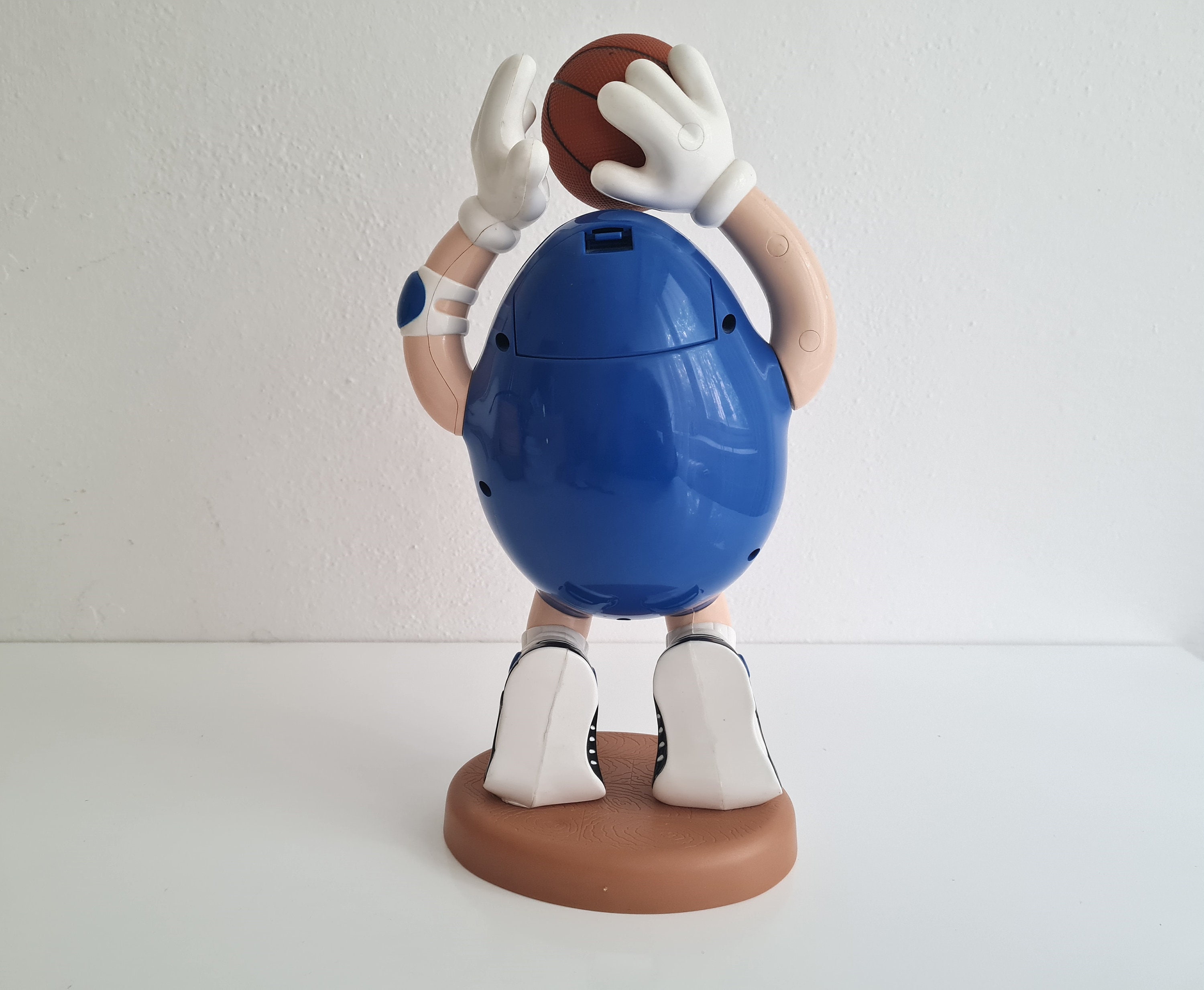Vintage Big Blue M&ms Candy Dispenser Basketball Rare