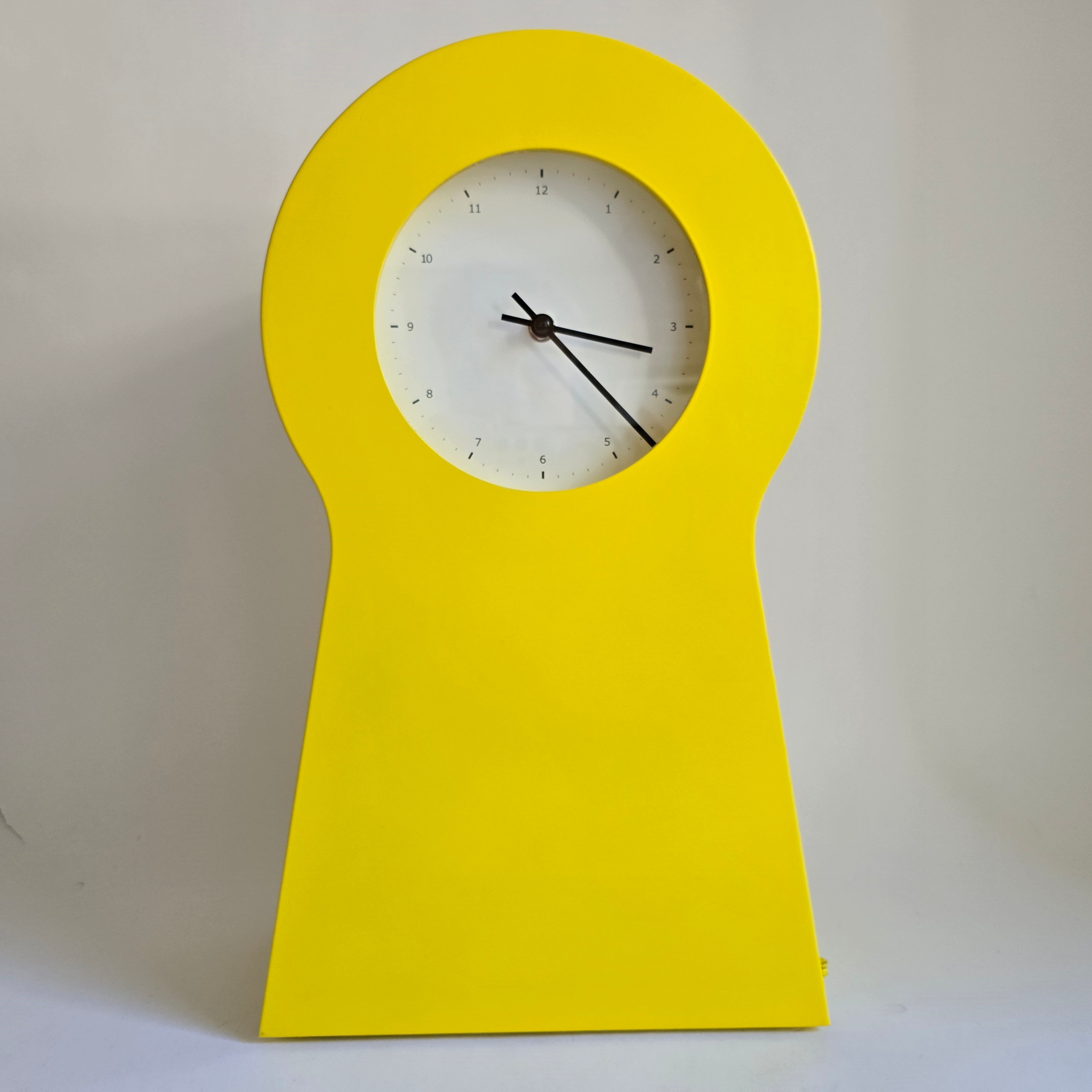 IKEA KVARTA 掛け時計 ポストモダン オールドイケア レトロ イエロー ヴィンテージ限定版 ヴィンテージ IKEA PS 1995 金属製時計