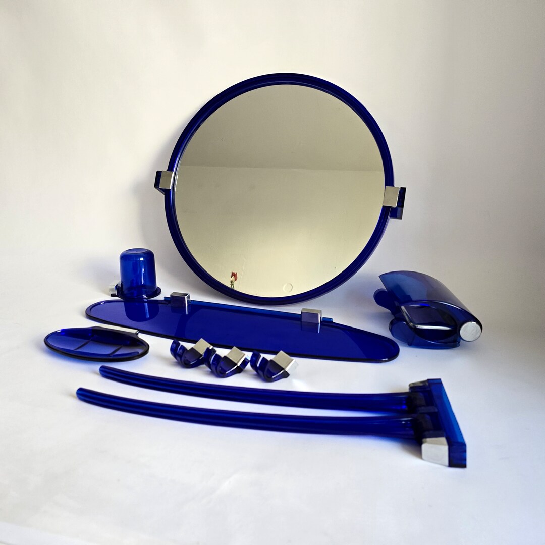 Vintage Bathroom Mirror Set Memphis Milano Style Pop Art 90s - Etsy