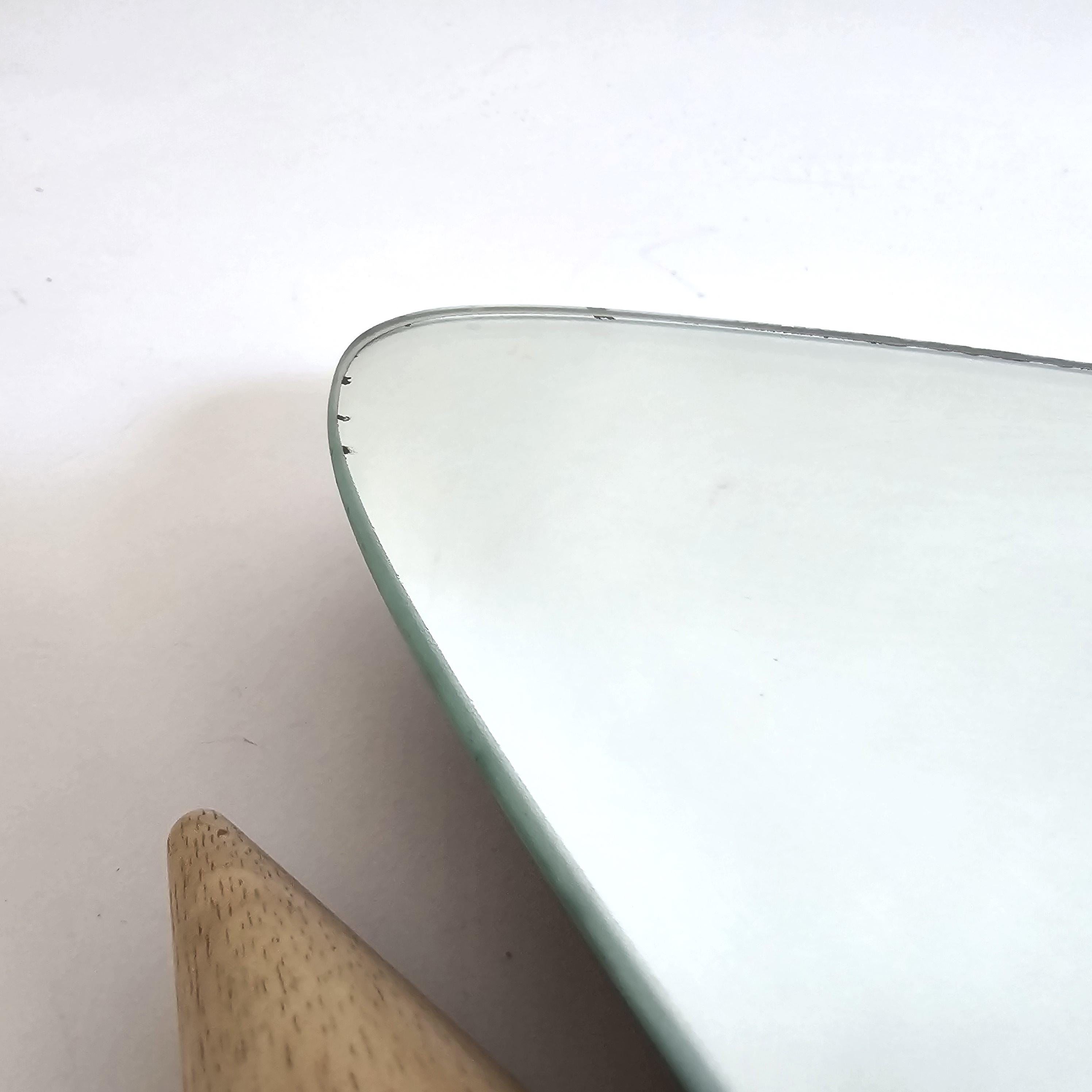 ヴィンテージ ポストモダン ウォールミラーとコートラック 6 フック