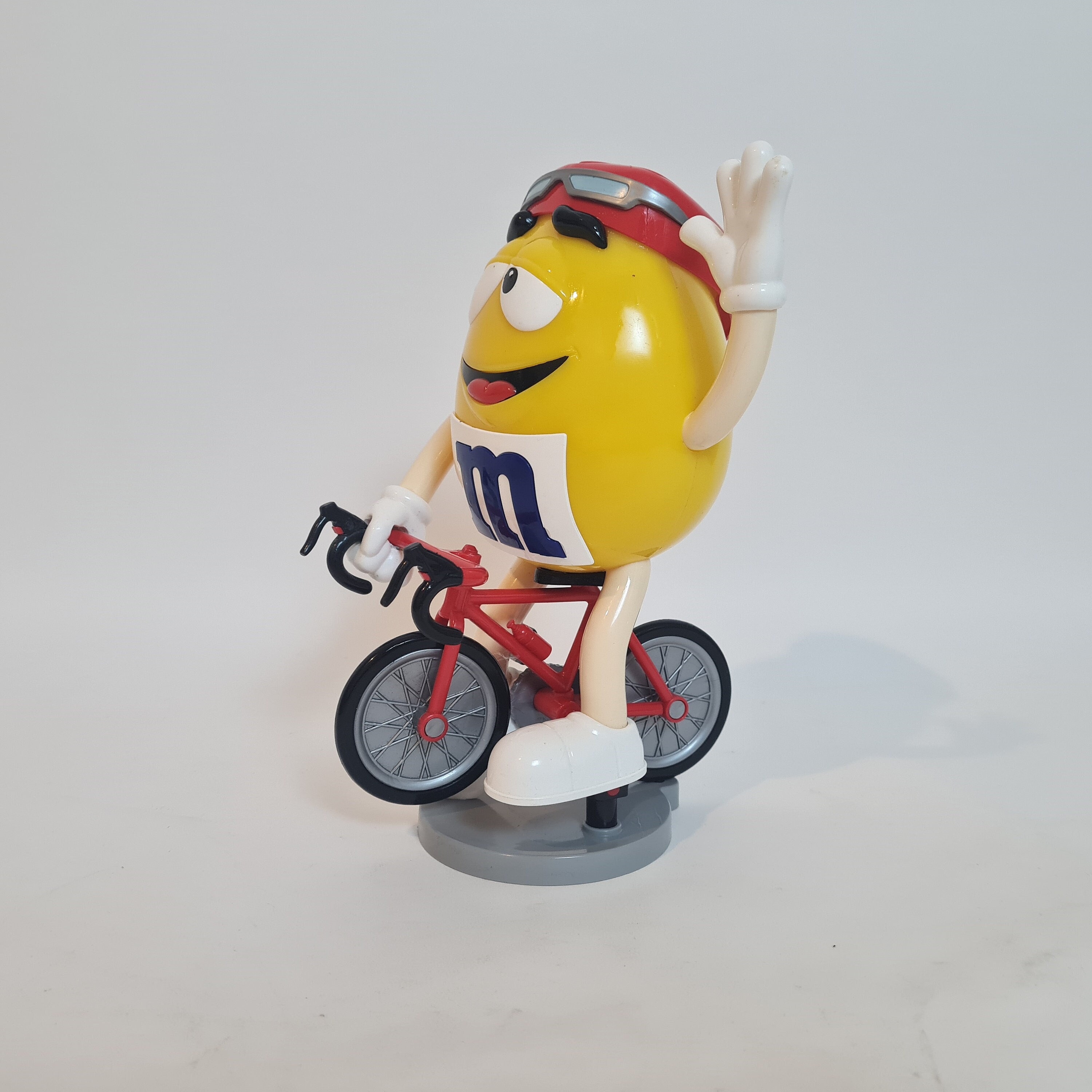 Vintage Collectible M&m's Candy Dispenser Yellow and Red “melts in