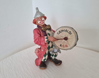 Statuetta decorativa vintage Clown anni '80 Molto bella Italia