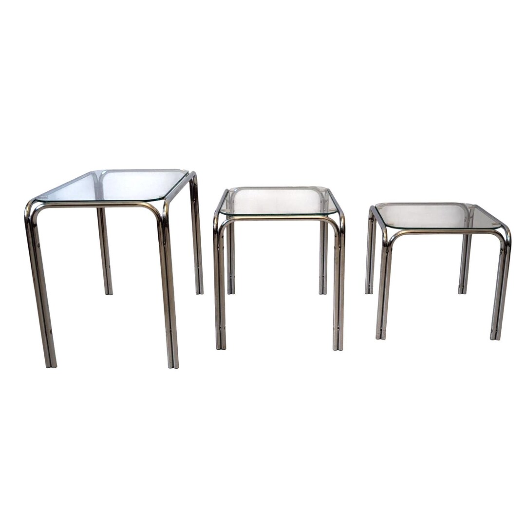 ヴィンテージ クローム ガラステーブル ポストモダン ミッドセンチュリー ヴィンテージ クローム ガラステーブル ポストモダン ミッド