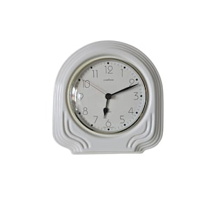 Mid Century modern ceramic and brass Wall Clock Germany  Pallas 80s