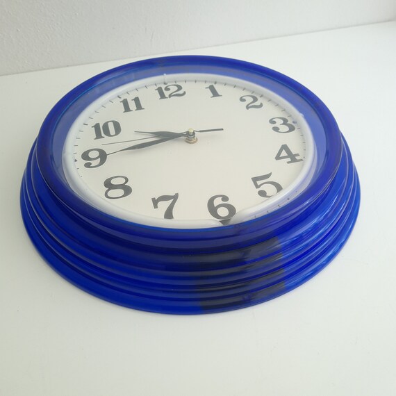 Vintage Pop Art Wall Clock With Neon - Etsy