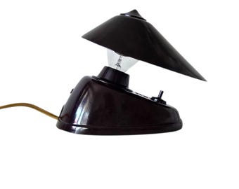 Vintage bakelite Chechoslovakian Table-Wall  Bauhaus Lamp