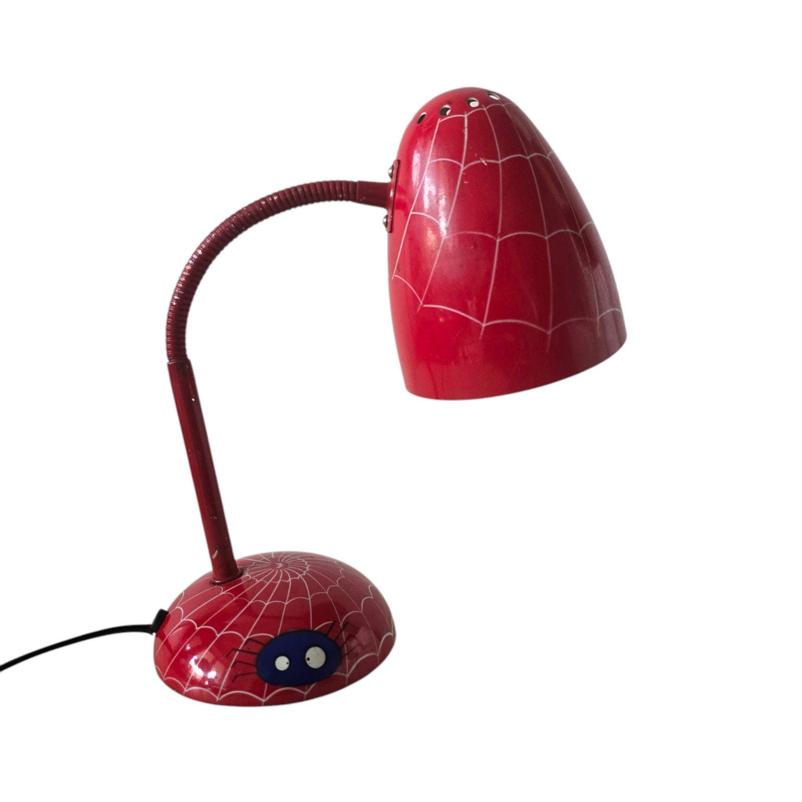 Vintage Pop art Spider Man Desk Lamp Flexable Light Lovely accent  lamp