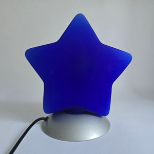 Vintage IKEA star lamp hand made glass lamp