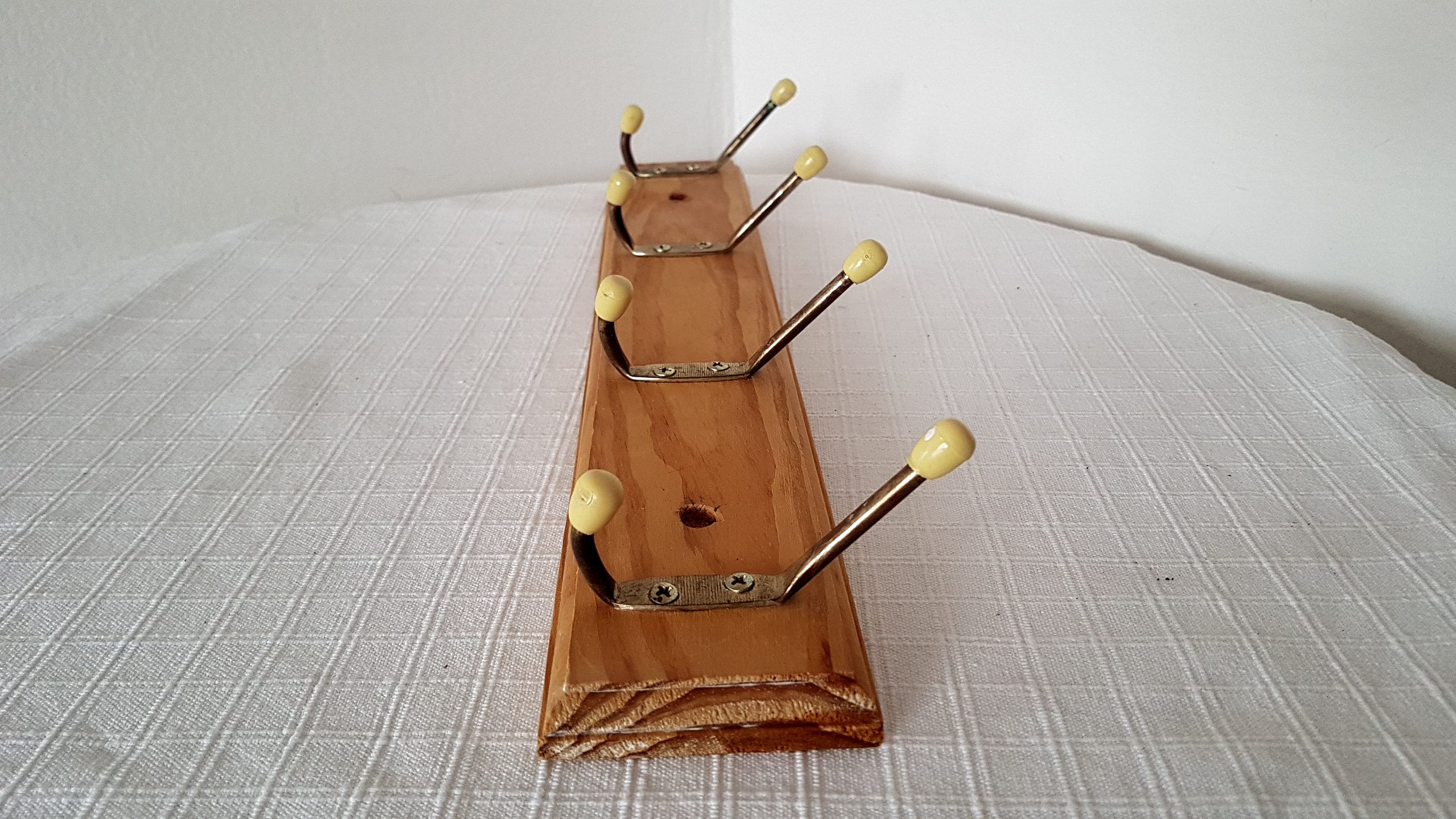 Weysat Kleiderhaken Aus Holz – 4er Set, Blumenmotiv, Ca. 10x10 Cm | Vintage-Wandhaken Für Schlüssel, Taschen & Mehr