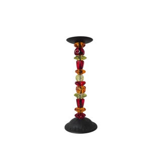 Vintage Gorgeous Postmodern style Multicolor lucite candle holder