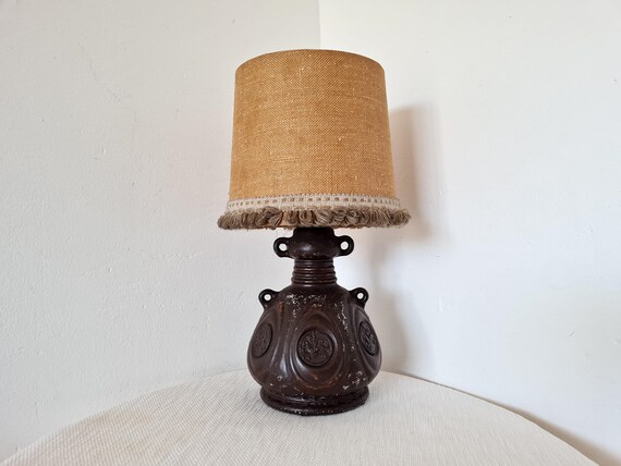 Vintage Big Retro Ceramic Table Lamp Etsy Australia