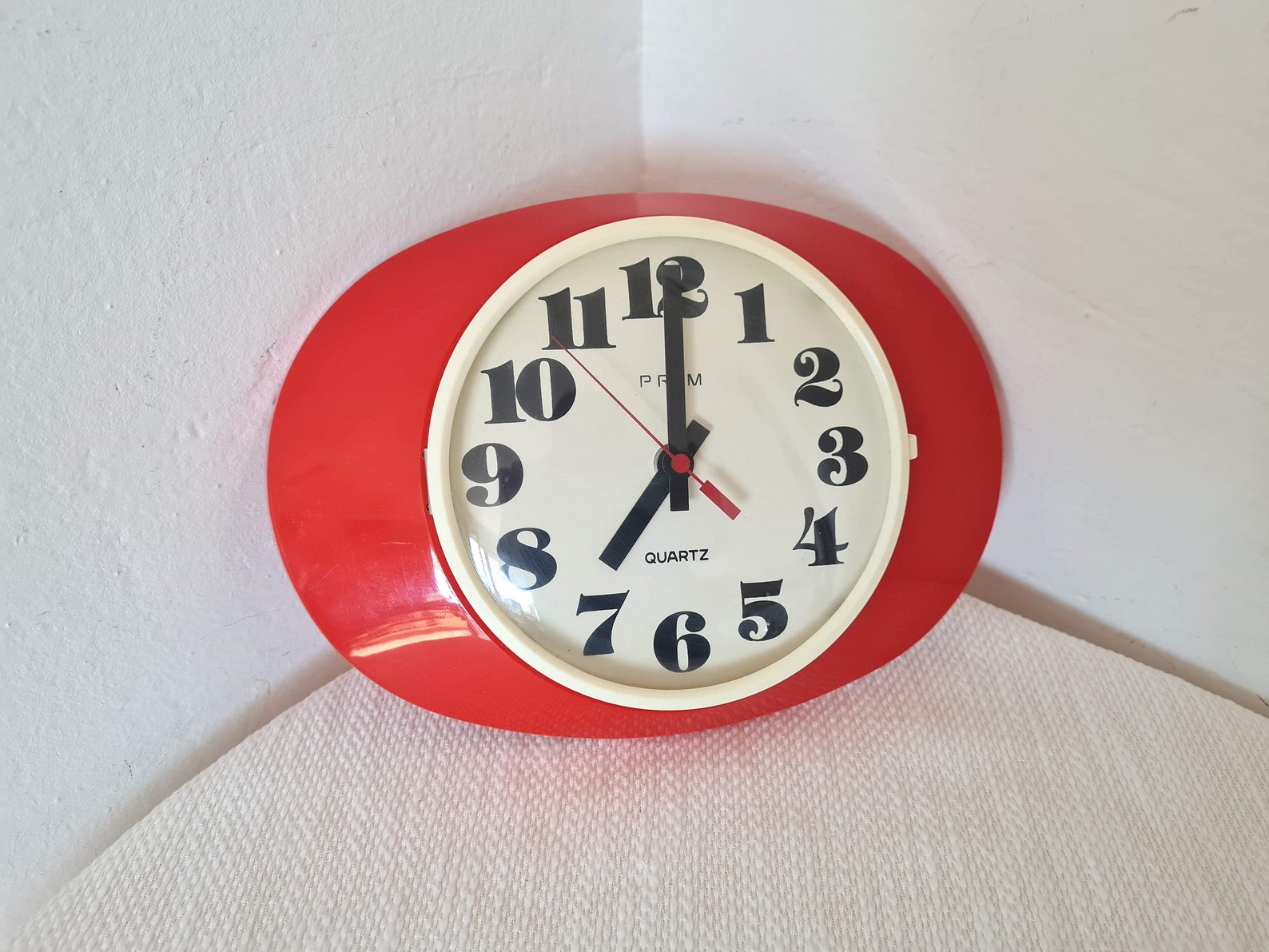 Vintage Space Age Atomic Wall Clock Prim Czechoslovakia Etsy