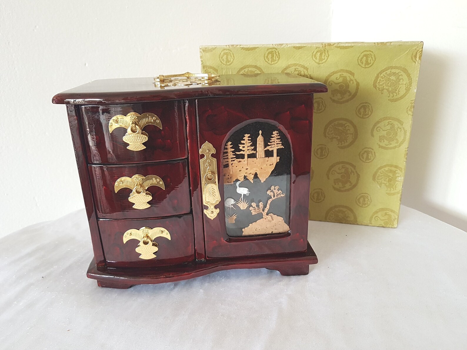 Vintage Chinese Music Box the Brand-new Unused Original - Etsy